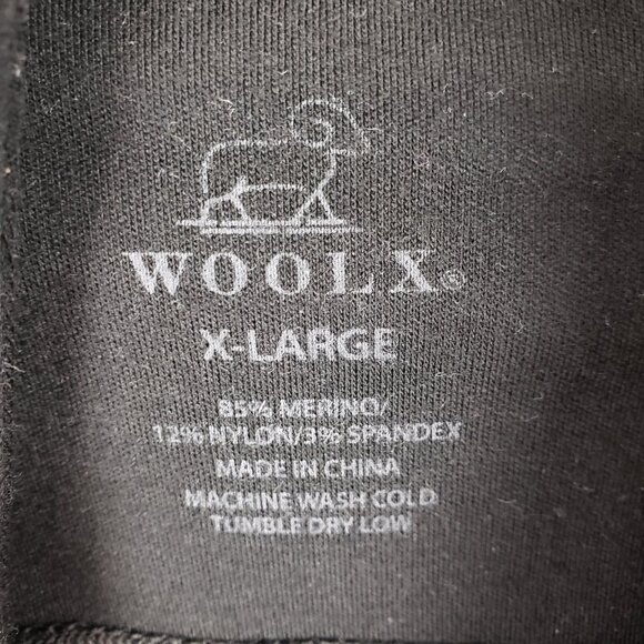 Woolx Pullover Hoodie Black Merino Blend Callie Relaxed Fit Womens XL - Picture 3 of 6